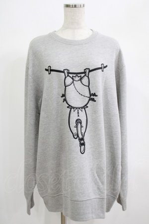 画像: NieR Clothing / プリントSWEAT  2XL グレー H-25-06-24-043-PU-TO-KB-ZH