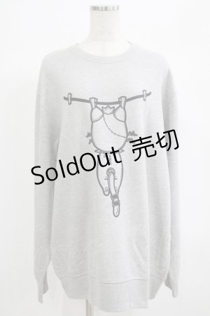 画像: NieR Clothing / プリントSWEAT  2XL グレー H-25-06-24-043-PU-TO-KB-ZH