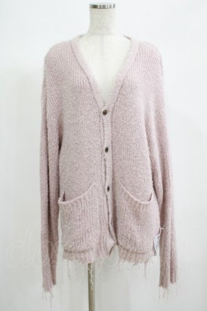 画像: MILKBOY / SHAGGY CARDIGAN  スモークピンク H-25-06-24-044-MB-TO-KB-ZH