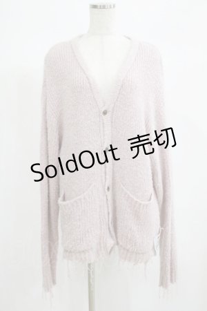 画像: MILKBOY / SHAGGY CARDIGAN  スモークピンク H-25-06-24-044-MB-TO-KB-ZT0626H