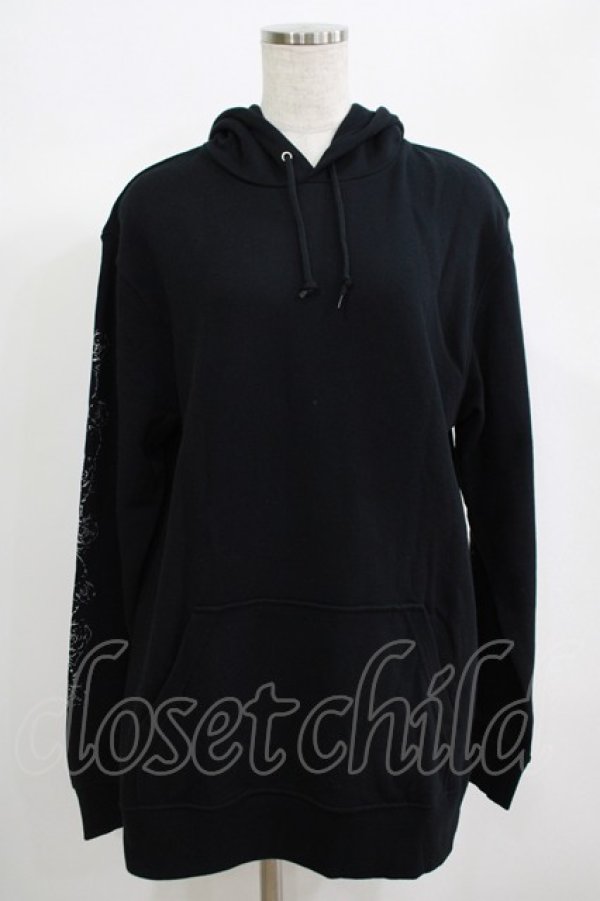 画像1: NieR Clothing / プリントプルパーカー  黒 H-25-06-24-045-PU-TO-KB-ZH (1)