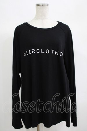 画像: NieR Clothing / COTTON LONG CUTSEW  黒 H-25-06-24-046-PU-TO-KB-ZH