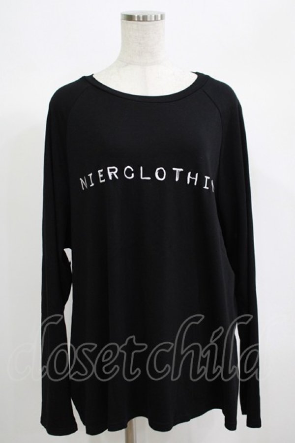 画像1: NieR Clothing / COTTON LONG CUTSEW  黒 H-25-06-24-046-PU-TO-KB-ZH (1)