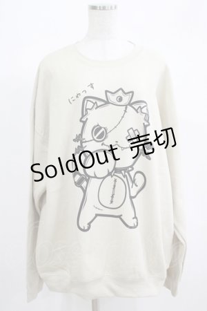 画像: NieR Clothing / プリントSWEAT  XL ベージュ H-25-06-24-050-PU-TO-KB-ZH
