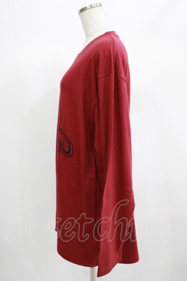 画像2: NieR Clothing / COTTON LONG CUTSEW XL エンジ H-25-06-24-051-PU-TO-KB-ZH (2)