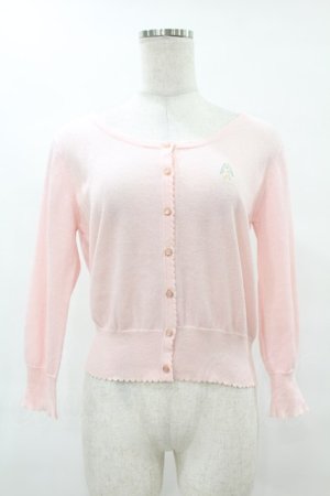 画像: Emily Temple cute / 香水瓶刺繍カーディガン  ピンク H-25-06-24-1034-ET-TO-KB-ZH