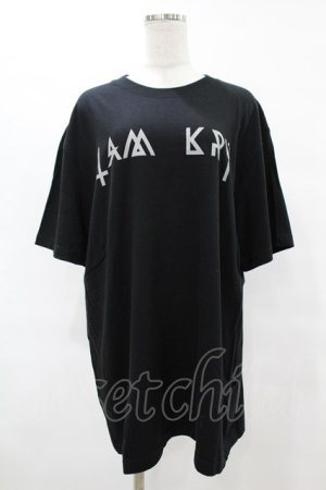 画像: KRY CLOTHING / DAVIDEプリントTシャツ  黒 H-25-06-24-1045-EL-TO-KB-ZH