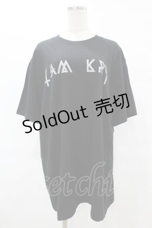 画像: KRY CLOTHING / DAVIDEプリントTシャツ  黒 H-25-06-24-1045-EL-TO-KB-ZH