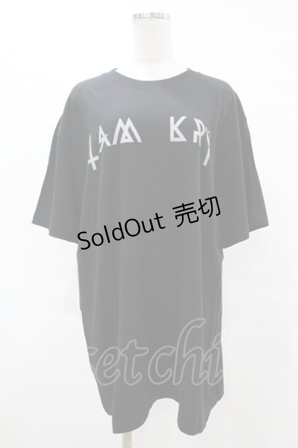 画像1: KRY CLOTHING / DAVIDEプリントTシャツ  黒 H-25-06-24-1045-EL-TO-KB-ZH (1)