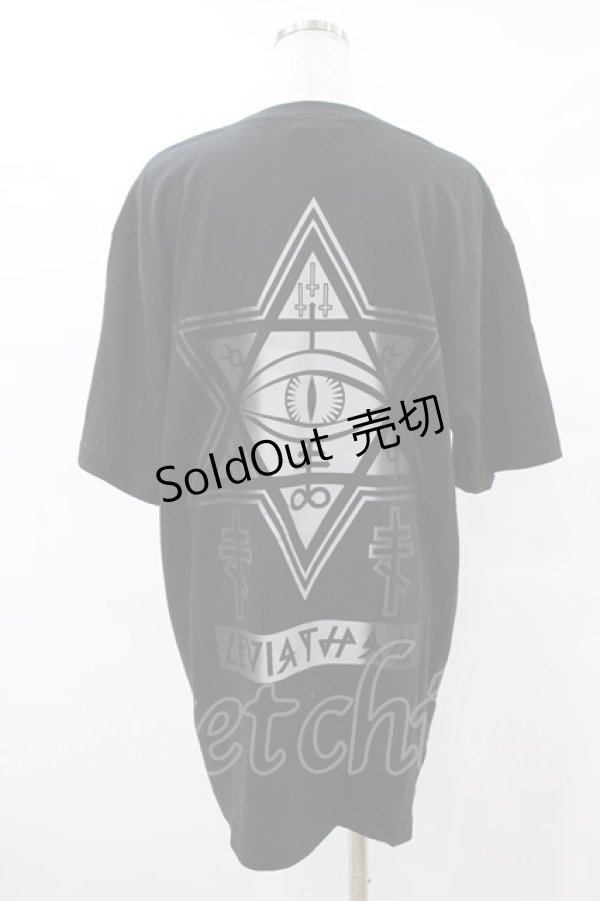 画像2: KRY CLOTHING / DAVIDEプリントTシャツ  黒 H-25-06-24-1045-EL-TO-KB-ZH (2)