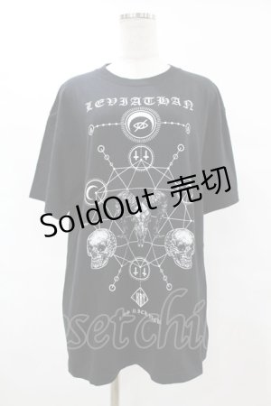 画像: KRY CLOTHING / プリントTシャツ  黒 H-25-06-24-1046-EL-TO-KB-ZH
