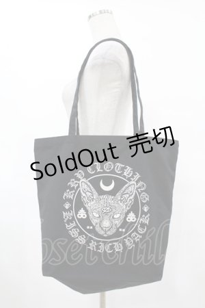 画像: KRY CLOTHING / トートバッグ  黒 H-25-06-24-1048-EL-BG-KB-ZH