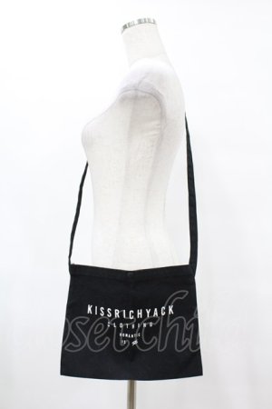 画像: KRY CLOTHING / プリントサコッシュ  黒 H-25-06-24-1049-EL-BG-KB-ZH