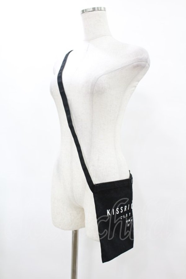 画像2: KRY CLOTHING / プリントサコッシュ  黒 H-25-06-24-1049-EL-BG-KB-ZH (2)