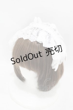 画像: ATELIER PIERROT / Gothic LatticeS HeadDress(Clip Version)  ホワイト H-25-06-24-1051-EL-AC-KB-ZH