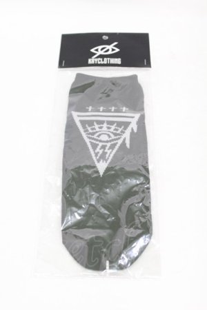 画像: KRY CLOTHING / スニーカーソックス  黒 H-25-06-24-1053-EL-ZA-KB-ZH