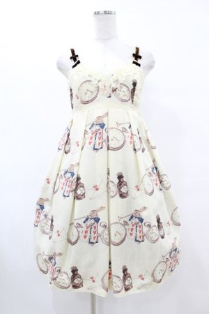 画像: Emily Temple cute / ワンダーランドノースリーブワンピース  オフシロ H-25-06-24-1012-ET-OP-KB-ZH