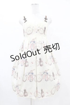 画像: Emily Temple cute / ワンダーランドノースリーブワンピース  オフシロ H-25-06-24-1012-ET-OP-KB-ZH
