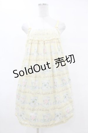画像: Emily Temple cute / ティーカップノースリーブワンピース  クリーム H-25-06-24-1015-ET-OP-KB-ZH