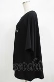 画像2: NieR Clothing / 刺繍COTTON CUTSEW  黒 H-25-06-24-052-PU-TO-KB-ZH (2)