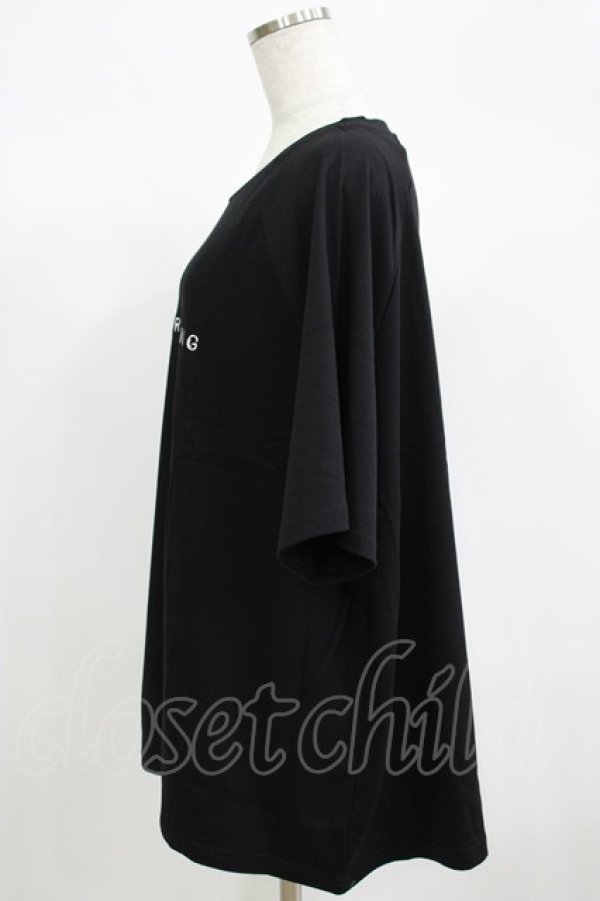 画像2: NieR Clothing / 刺繍COTTON CUTSEW  黒 H-25-06-24-052-PU-TO-KB-ZH (2)