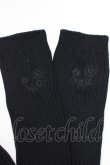 画像2: NieR Clothing / 刺繍リブニットカバー  黒 H-25-06-24-062-PU-ZA-KB-ZH (2)
