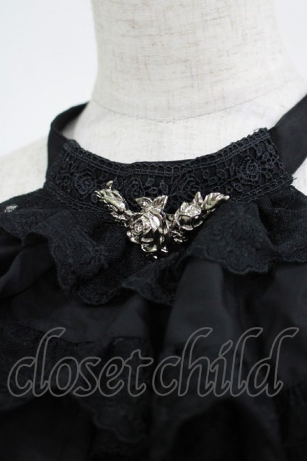 画像2: Sheglit / "Victorian"ローズジャボ  黒 H-25-06-24-064-EL-ZA-KB-ZH (2)