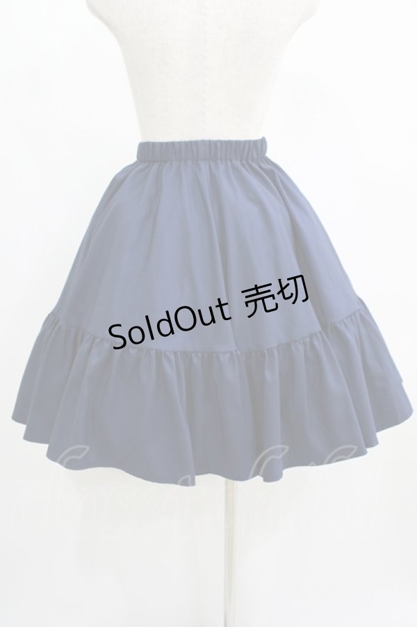 ATELIER BOZ / クロアートスカート付きワンピース 紺×紺 H-25-06