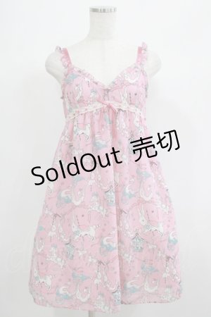画像: Emily Temple cute / 遊園地ノースリーブワンピース  ピンク H-25-06-25-045-ET-OP-KB-ZH
