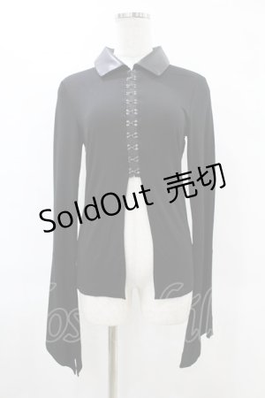 画像: KILL STAR / VAMP FATALE SHIRT XS ブラック H-25-06-25-1051-SL-TO-KB-ZI