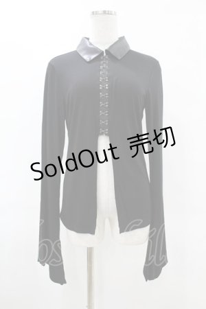 画像: KILL STAR / VAMP FATALE SHIRT S ブラック H-25-06-25-1053-SL-TO-KB-ZH