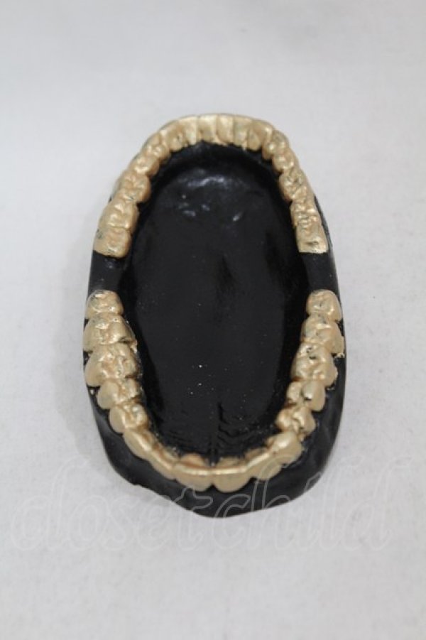 画像2: THE BLACKENED TEETH / Teeth Trinket Tray  ブラック H-25-06-25-1007-0-ZA-KB-ZH (2)