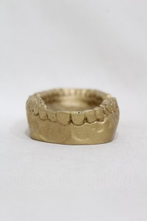 画像: THE BLACKENED TEETH / Teeth Trinket Tray  ゴールド H-25-06-25-1009-0-ZA-KB-ZH
