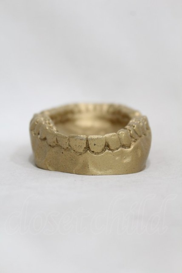 画像1: THE BLACKENED TEETH / Teeth Trinket Tray  ゴールド H-25-06-25-1011-0-ZA-KB-ZH (1)