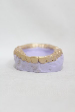 画像: THE BLACKENED TEETH / Teeth Trinket Tray  ラベンダー H-25-06-25-1012-0-ZA-KB-ZH