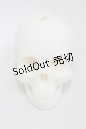 画像: THE BLACKENED TEETH / Skull Candle  ホワイト H-25-06-25-1015-0-ZA-KB-ZH