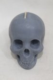 画像1: THE BLACKENED TEETH / Skull Candle  グレー H-25-06-25-1016-0-ZA-KB-ZH (1)