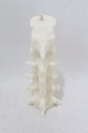 画像: THE BLACKENED TEETH / Spine Candle  ホワイト H-25-06-25-1021-0-ZA-KB-ZH