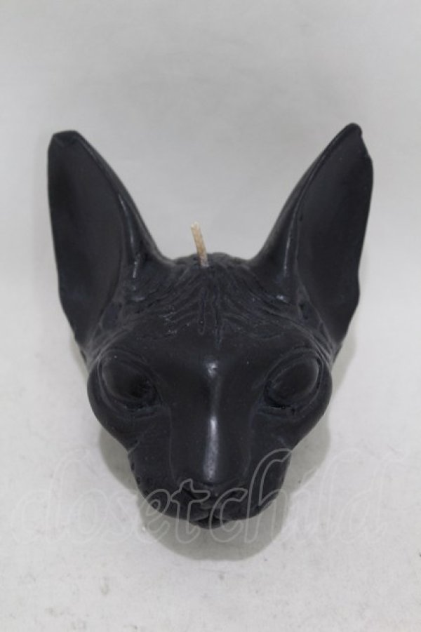 画像1: THE BLACKENED TEETH / Sphynx Candle  ブラック H-25-06-25-1024-0-ZA-KB-ZT-W003 (1)