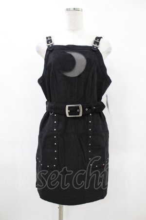 画像: Restyle / CORDUROY CRESCENT DRESS L ブラック H-25-06-25-1033-GO-OP-KB-ZH