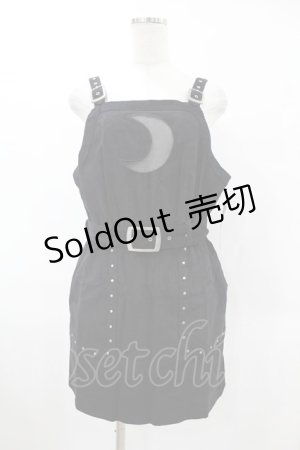 画像: Restyle / CORDUROY CRESCENT DRESS L ブラック H-25-10-24-002-GO-OP-KB-ZH