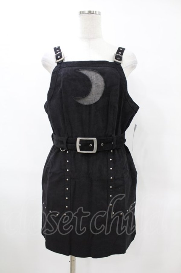 画像1: Restyle / CORDUROY CRESCENT DRESS L ブラック H-25-06-25-1034-GO-OP-KB-ZH (1)
