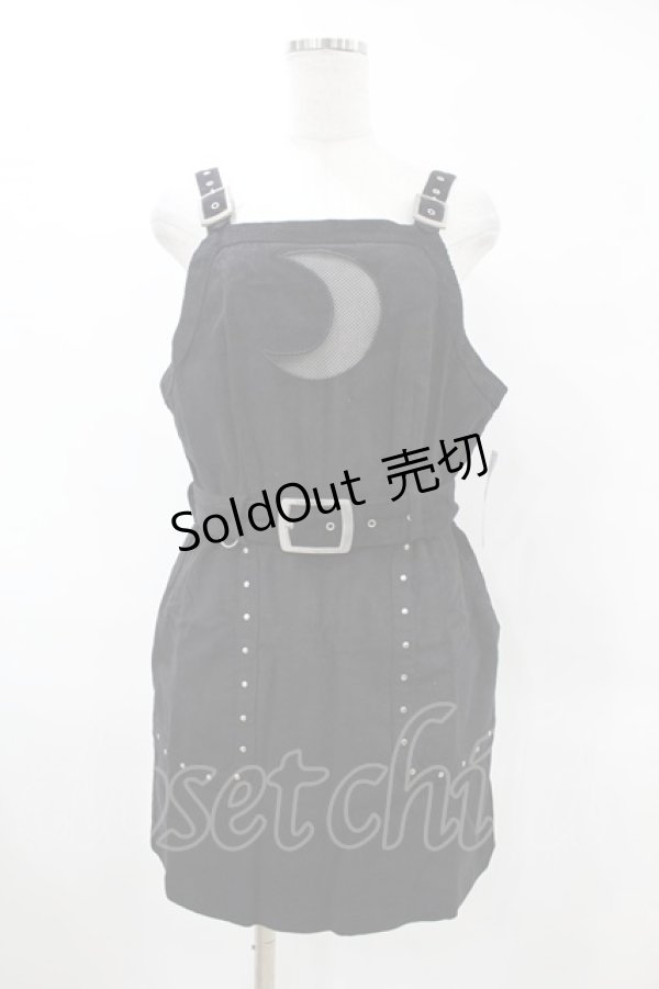 画像1: Restyle / CORDUROY CRESCENT DRESS L ブラック H-25-10-24-002-GO-OP-KB-ZH (1)