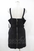 画像2: Restyle / CORDUROY CRESCENT DRESS L ブラック H-25-06-25-1034-GO-OP-KB-ZH (2)