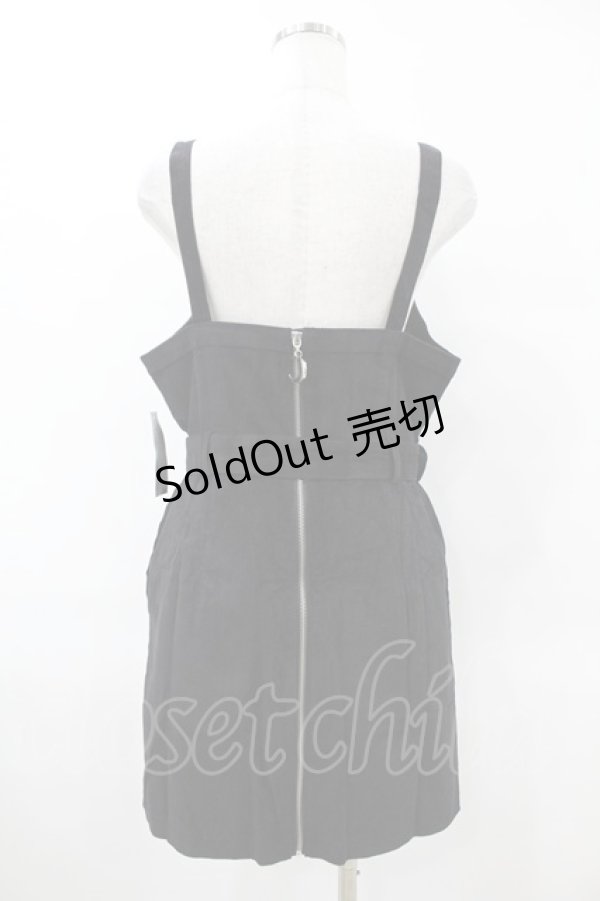 画像2: Restyle / CORDUROY CRESCENT DRESS L ブラック H-25-10-24-002-GO-OP-KB-ZH (2)