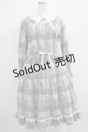 画像: ネバアランド / 白昼夢ワンピース  グレンチェック H-25-06-25-008-LO-OP-KB-ZH