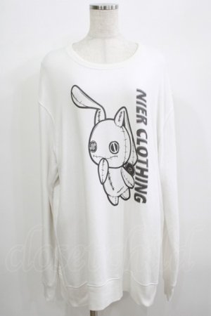 画像: NieR Clothing / プリントSWEAT  2XL 白 H-25-06-25-075-PU-TO-KB-ZH