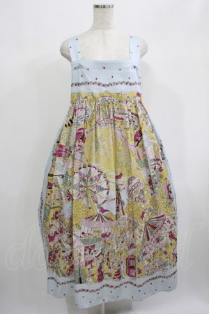 画像: Jane Marple / La fete foraineエプロンドレス  サックス H-25-06-25-015-JM-OP-KB-ZH