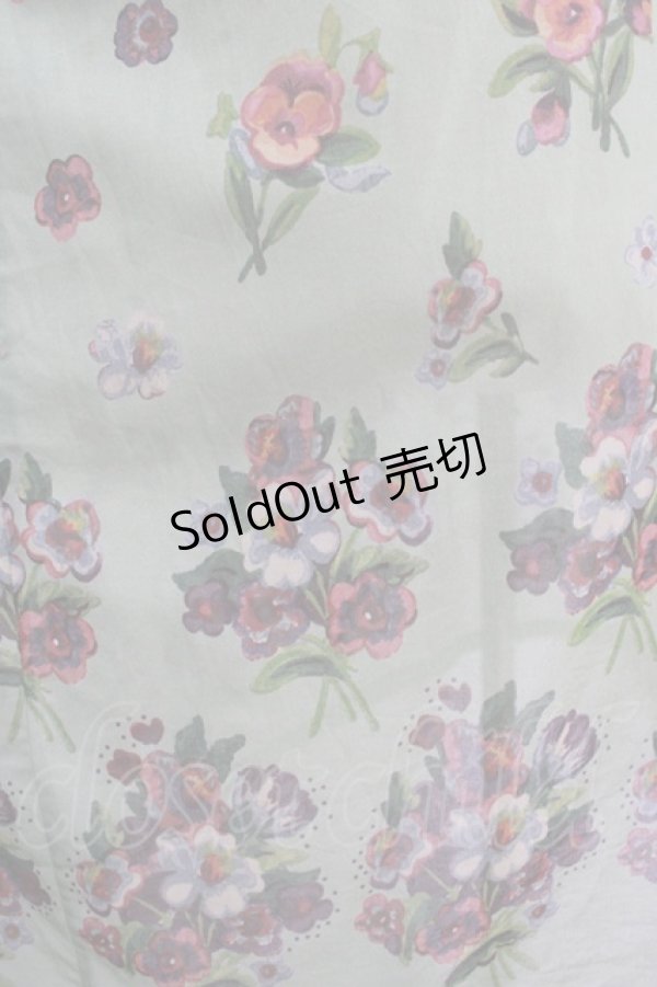 画像4: Jane Marple Dans Le Salon / Viola gardenエプロンドレス  ミント H-25-12-15-1002-JM-OP-KB-ZT032 (4)