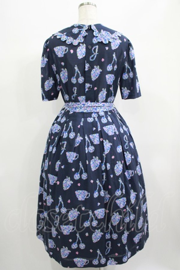 Jane Marple / Bonjour Millefleursのコレットドレス ネイビー H